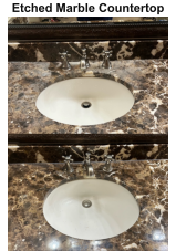 Etched Marble Countertop