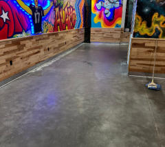 Stone lippage close up