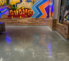 After grinding and polishing travertine tiles