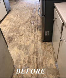 Terrazzo Covered In Glue